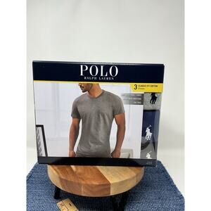 Polo Ralph Lauren Mens M Classic Fit Crew-Neck 3 Pack T-Shirts COLORS NWT